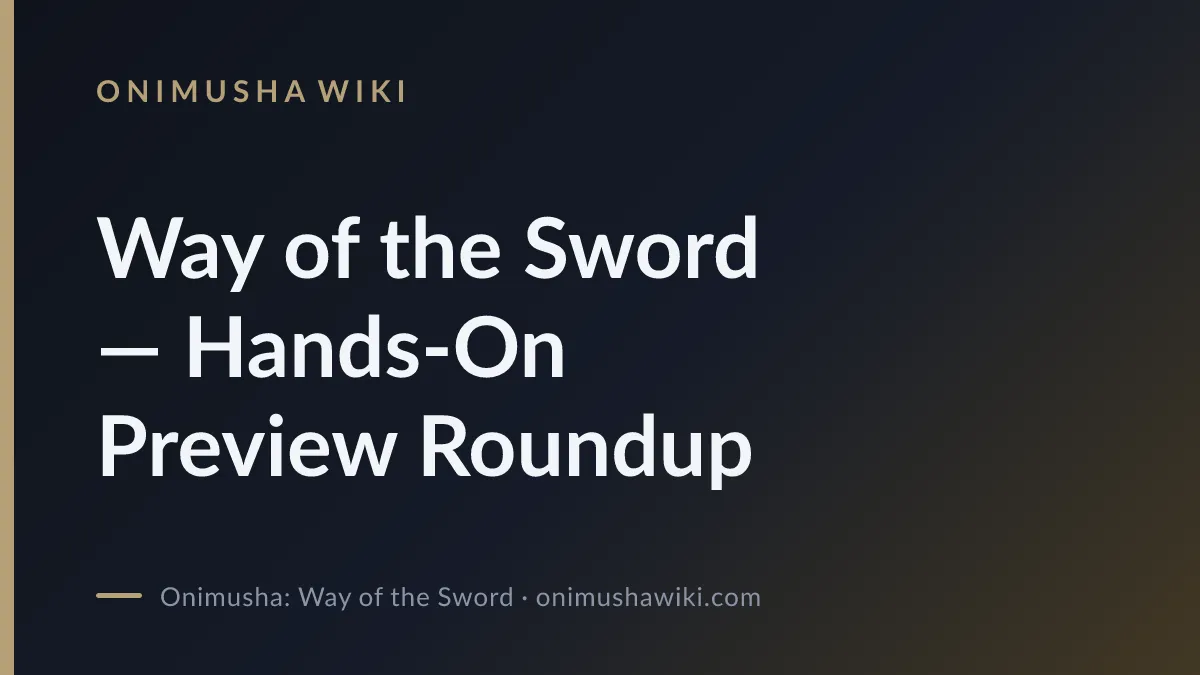 Cover art for Way of the Sword — Hands-On Preview Roundup
