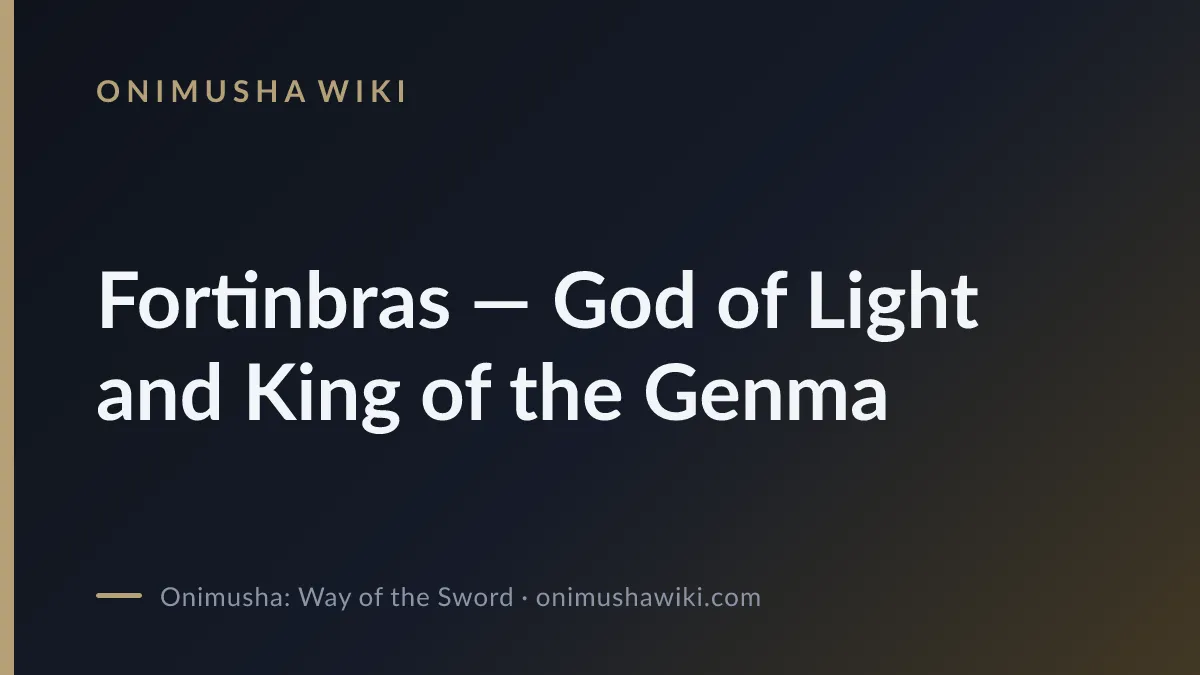Cover art for Fortinbras — God of Light and King of the Genma