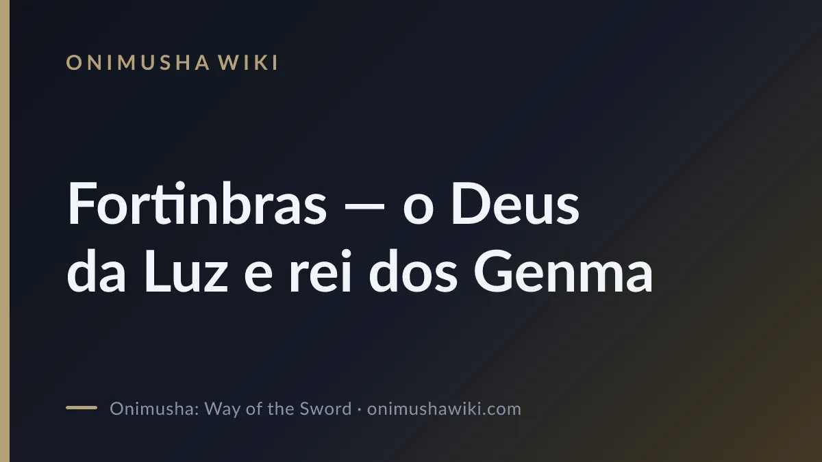 Cover art for Fortinbras — o Deus da Luz e rei dos Genma